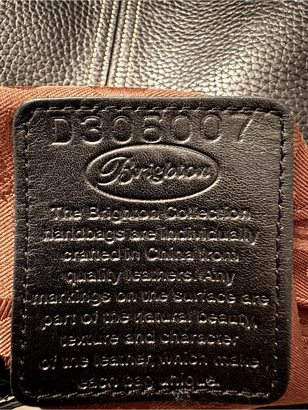 Brighton black leather